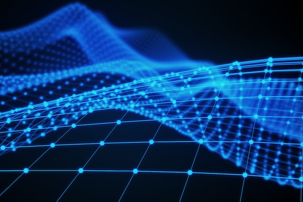 Wireframe - een skelet driedimensionaal model waarin alleen lijnen en hoekpunten 3D-weergave worden weergegeven