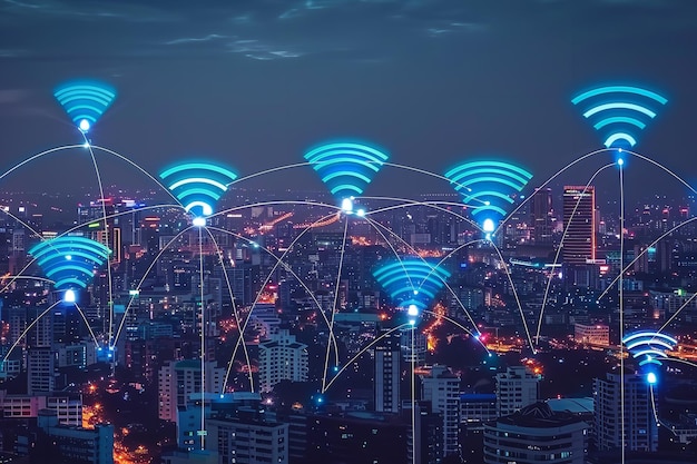 wireless connectivity and city of connections Generative AI