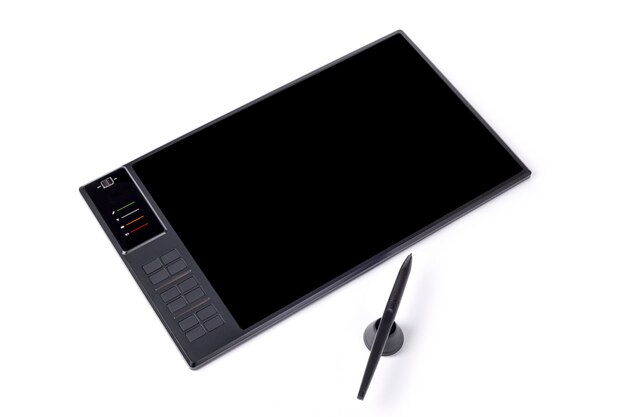 Wireless Graphic Tablets with Pen on a white background