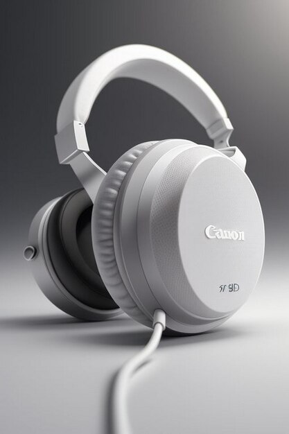 Foto cuffie wireless isolate su uno sfondo bianco rendering 3d cuffie eleganti sfondo trasparente