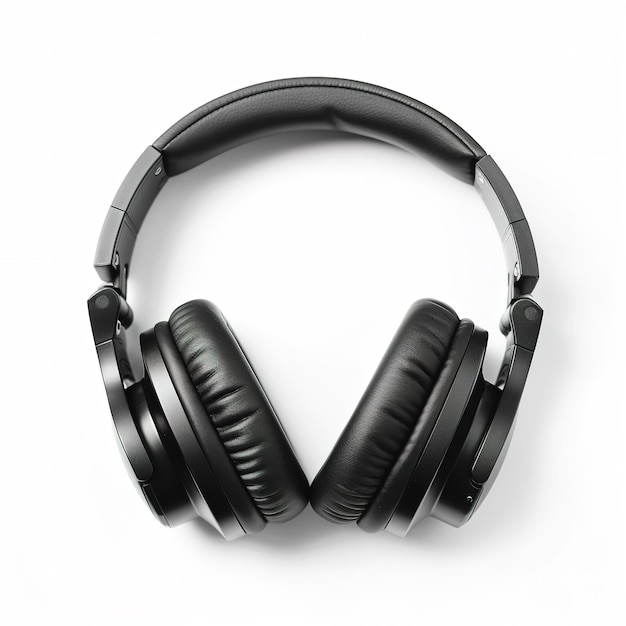 Wireless headphones on white background Generative ai