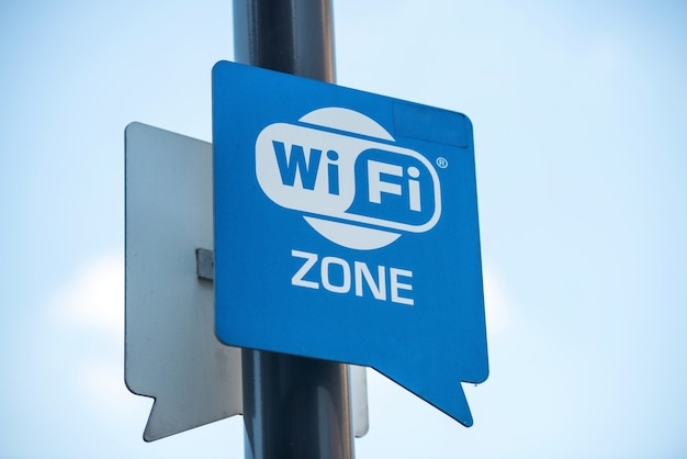 Wireless internet sign