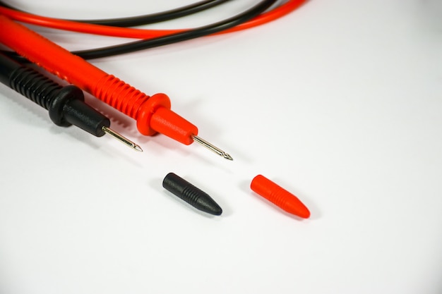 Wires for digital multimeter (red and black)