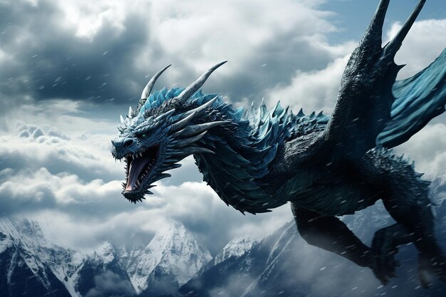 Wisdom in Flight Azure Dragons Serpentine Grace