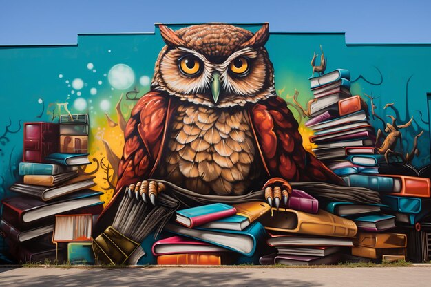 Foto wise_owl_graffiti