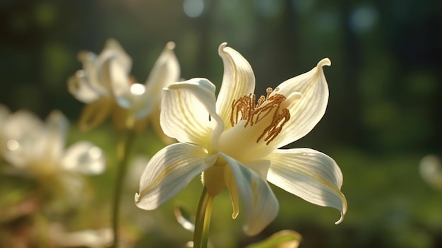 Wishbone Flower Красиво распустившийся Генеративный AI