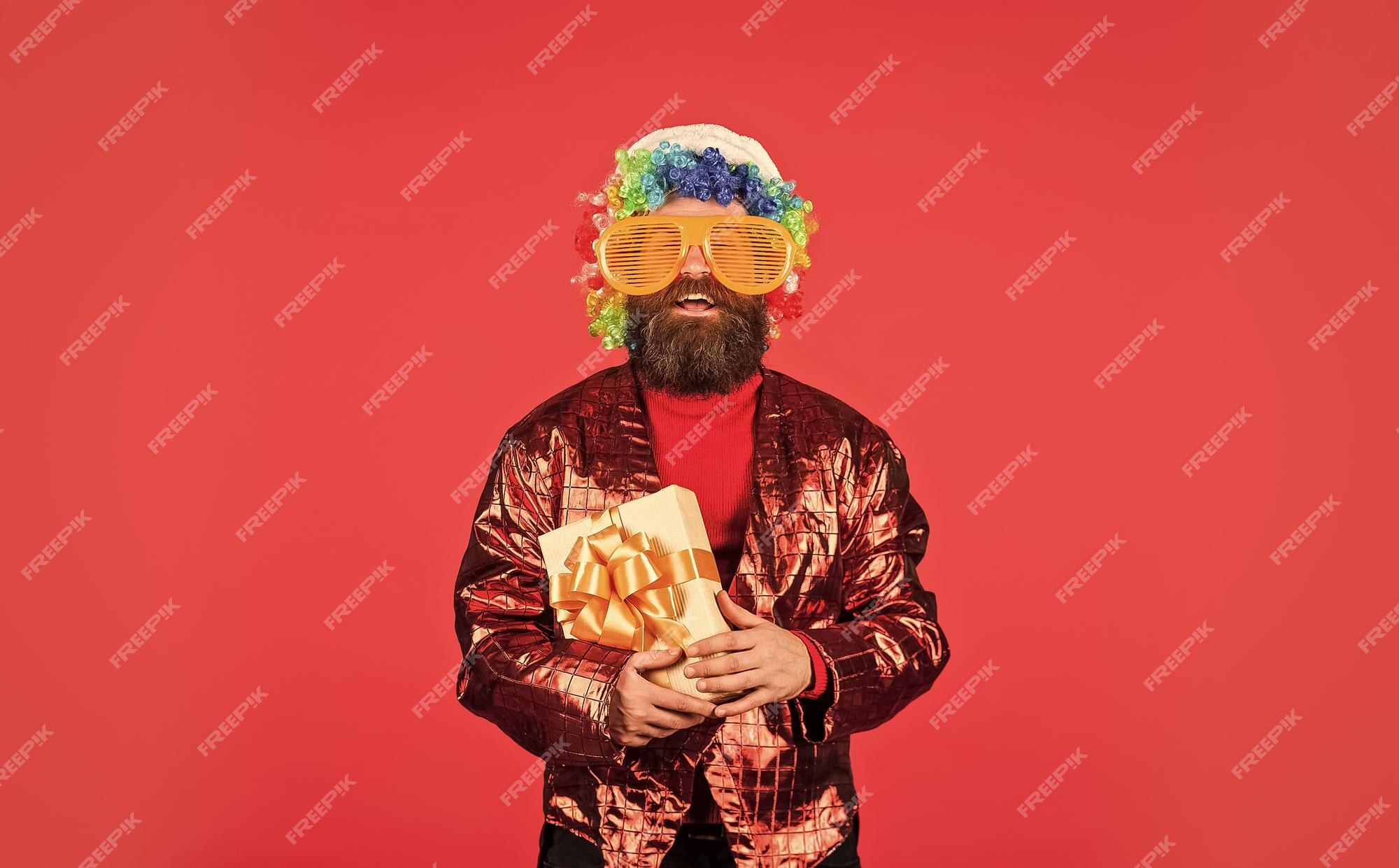 Premium Photo | Wishing you peace and prosperity cheerful guy colorful hairstyle funny man with beard winter holidays christmas gift disco party bearded man celebrate christmas christmas entertainment ideas Premium Photo | Wishing you peace and prosperity cheerful guy colorful hairstyle funny man with beard winter holidays christmas gift disco party bearded man celebrate christmas christmas entertainment ideas