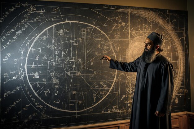Wiskundige beheersing AlKhwarizmi's algebralessen in een madrasa