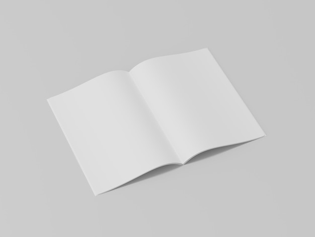 Wit blanco boekmodel notebookpapier met pen