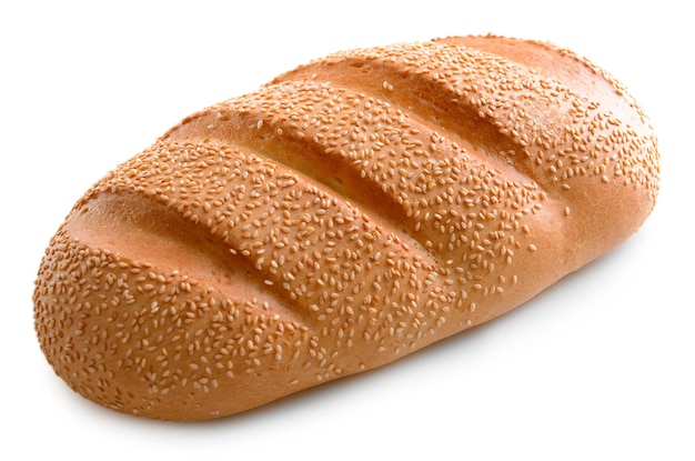 Wit brood geïsoleerd op wit