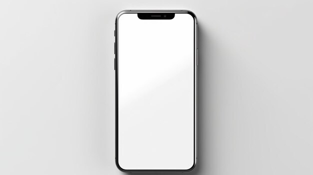 Wit mockupscherm van mobiele telefoon Smartphone mockup