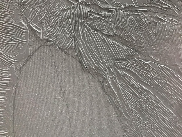 Wit mooi grijs convex oppervlak van acrylverf volumetrisch met strepen en patronen