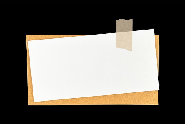 Wit of oranje textureerd gescheurd papier met band