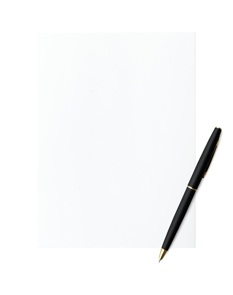 Foto wit papier en pen set doorzichtige png