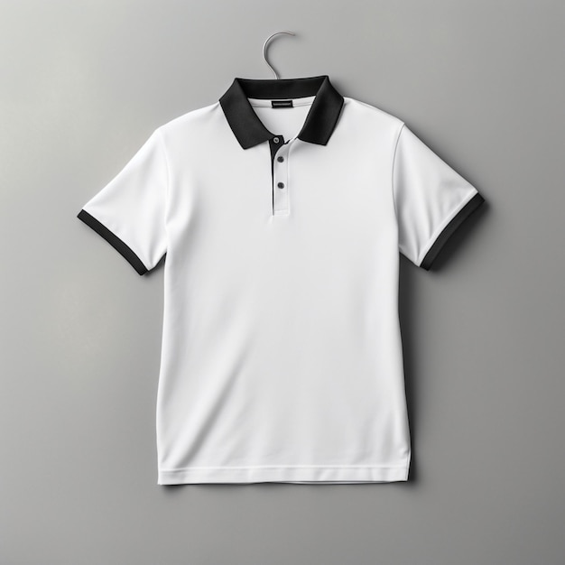 wit poloshirt amp tshirt mockup wit mannelijk t-shirt met korte mouwen stille klauwen