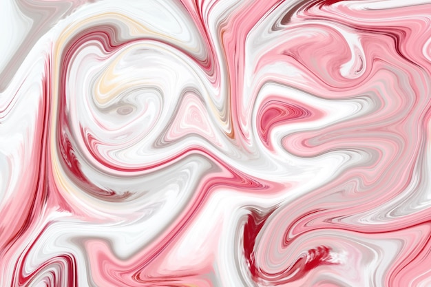 Wit roze pastel marmeren inkt textuur acryl geschilderd golven textuur achtergrond
