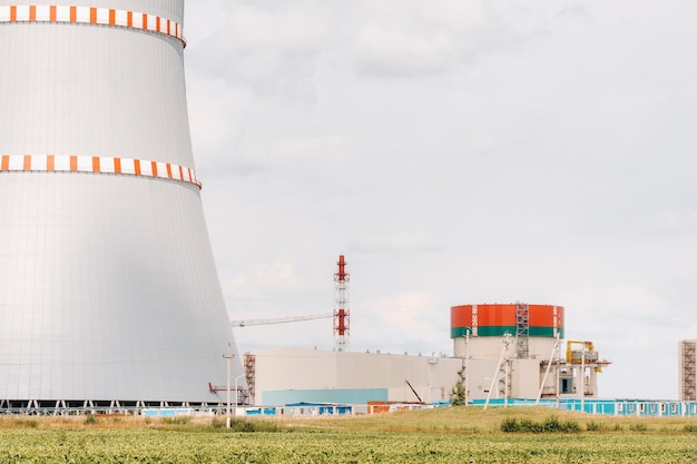 Wit-Russische kerncentrale in het district Ostrovets