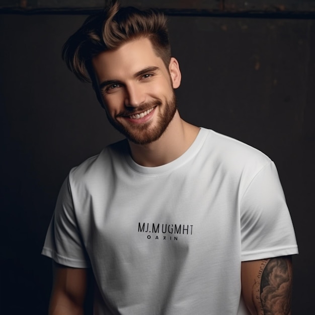 Wit T-shirt Mockup Jongen en meisje Vrouw en man 2023 Alleen foto