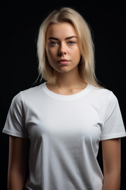 Wit T-shirt Mockup Jongen en meisje Vrouw en man 2023 Alleen foto