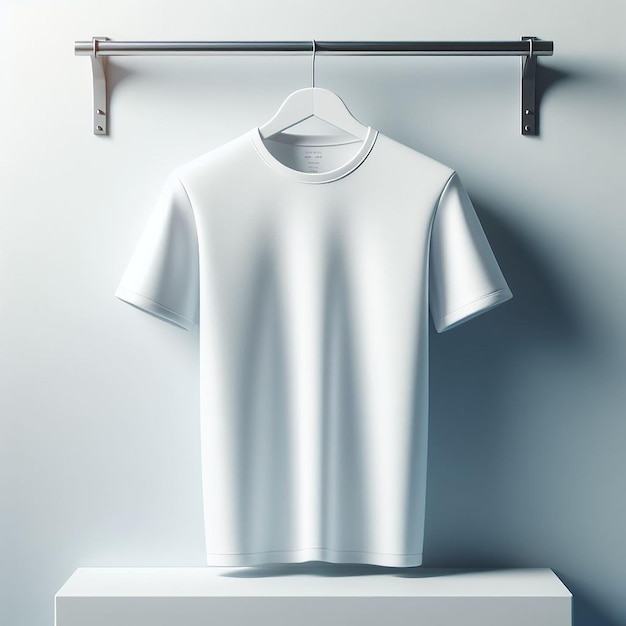 Wit T-shirt op de muur voor Mockup