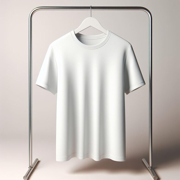 Wit T-shirt op de muur voor Mockup