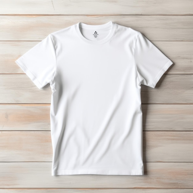 Wit T-shirtmodel met korte mouwen