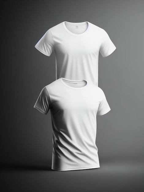 Wit T-shirtmodel