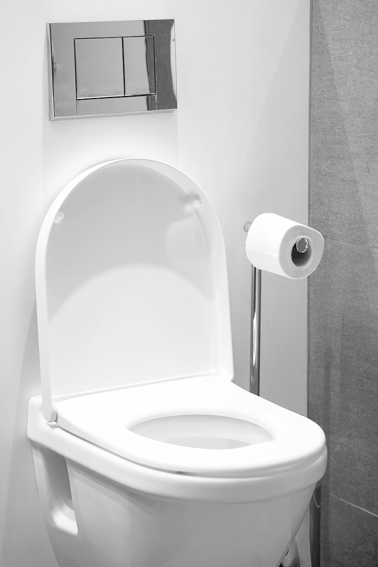 Foto wit toilet in de badkamer