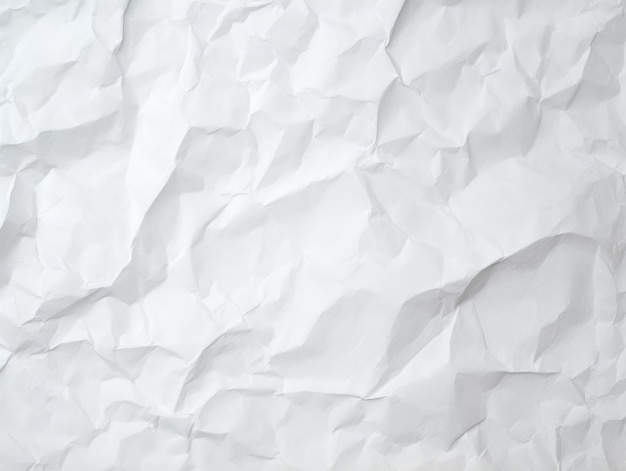 Wit verfrommeld papier textuur achtergrond generatieve ai