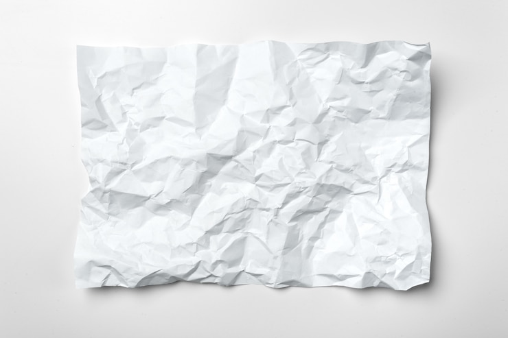 Foto wit verfrommeld papier