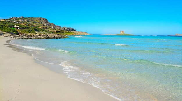 Wit zand in Stintino Sardinië