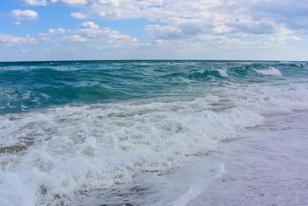 Wit zandstrand van Varadero Prachtige kust van de Atlantische oceaan Cuba