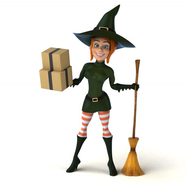 witch animation