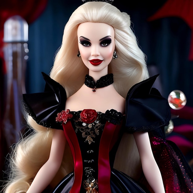 Witch Barbie Doll Halloween Ai Generative