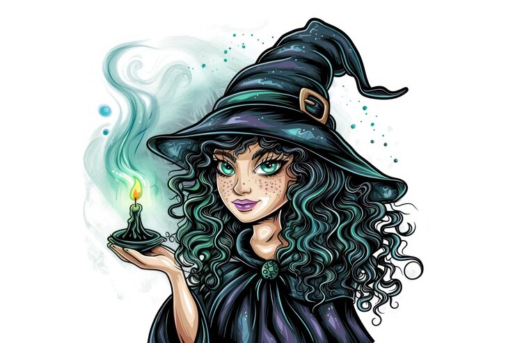 Фотография witch cartoon drawing sketch