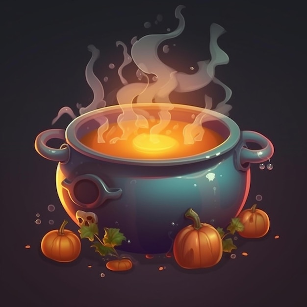 Photo witch cauldron