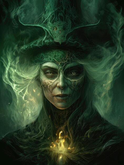 witch epic dark fantasy illustration scary magic the gathering creepy wow atmospheric landscape