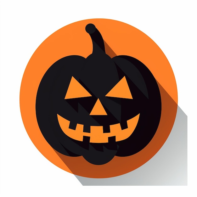Witch Haunted House Pumpkins Bats Halloween Holiday Design Scary pumpkin head Generative Ai