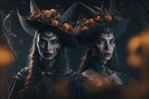 Witch Woman endowed with witchcraft abilities that she received from nature or learned to witch Broom familiars pointed hat cauldron Capable of harming people sending disease Generative AI