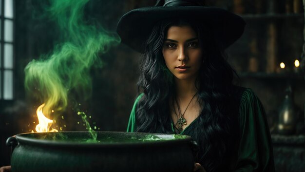 Photo witchcraft's elixir a sorceress's enchantment