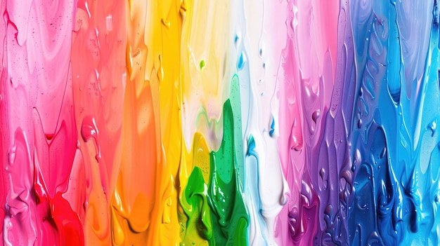 Witness the colorful magic as sheets of melted crayons align in a rainbow formation