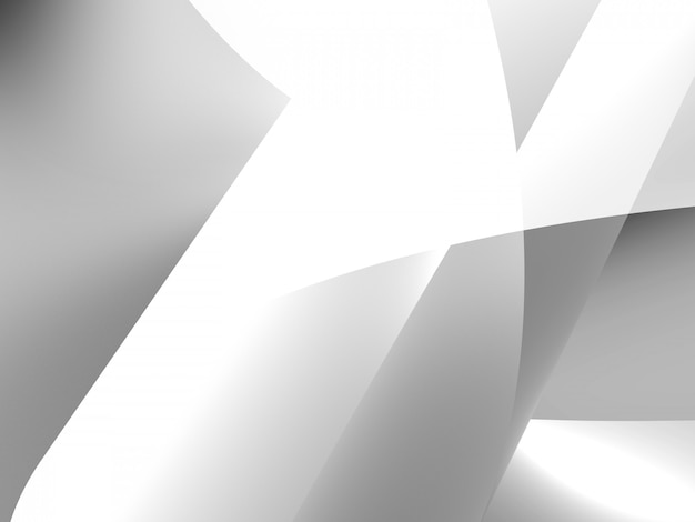 Witte abstracte achtergrond, 3D-rendering.