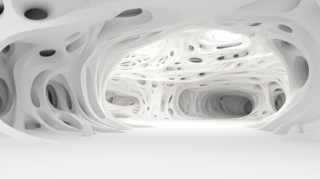 Witte achtergrond 3D-rendering