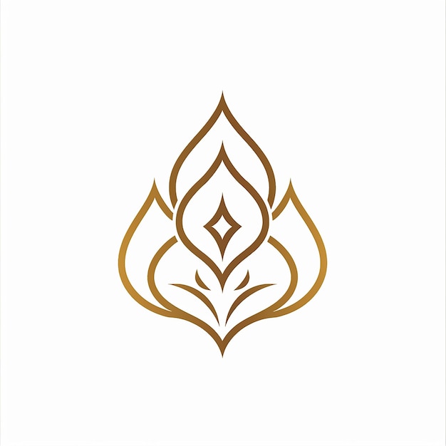 Witte achtergrond lotus logo Lotus bloem logo Eenvoudig lotus logo Elegant lotus logo Lotus logo de