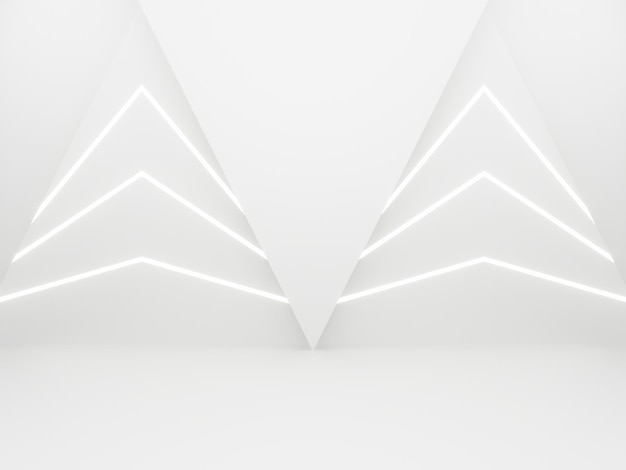 Witte achtergrond met neonverlichting