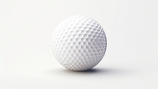 Witte achtergrond voor golfbal