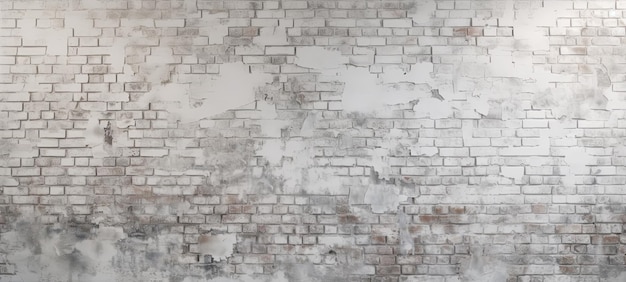 Foto witte bakstenen muren en cement met kleine verfkrasjes