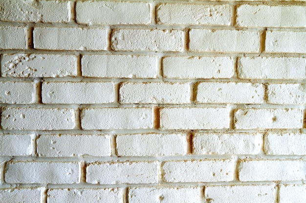 Witte bakstenen muur met schaduwen, textuurachtergrond