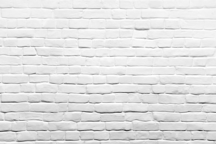 Foto witte bakstenen muur