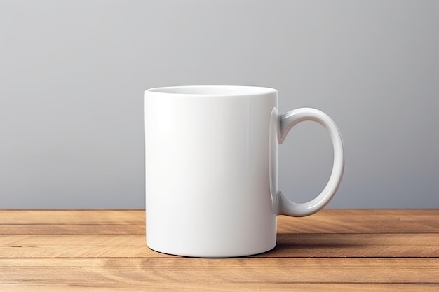 Witte beker mockup koffiekop sjabloon koffiekoppie met kopieerruimte beker mock up op lichte achtergrond